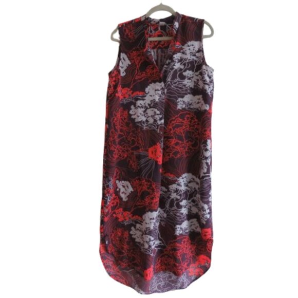 MANUHEALI'I La’au Koa Hawaiian Sleeveless Muumuu Midi Purple House Dress Size M - Picture 1 of 14